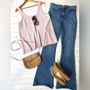 L’Agence Marty high rise stretch flare jeans